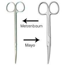 Surgical instruments - Difference between Metzenbaum and Mayo Scissor |  Facebook